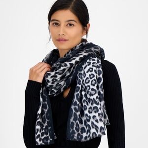 INC International Concepts Leopard Print Scarf